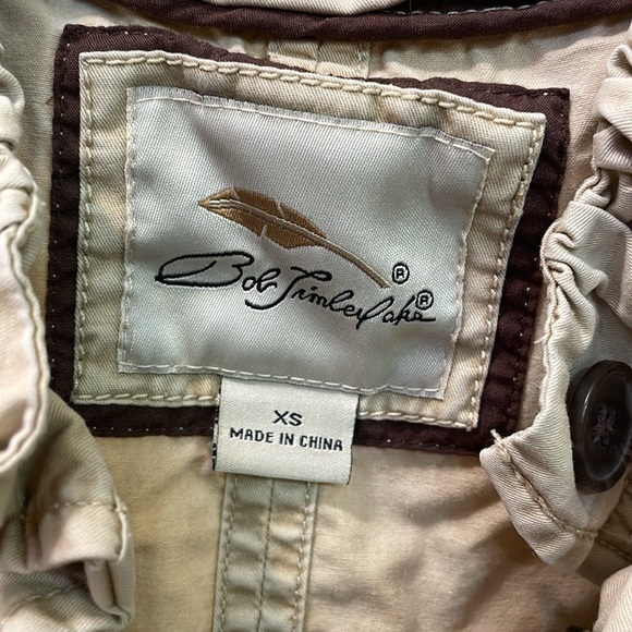 Bob Timberlake Women's Beige Jacket with Button Details XSM - Picture 6 of 6